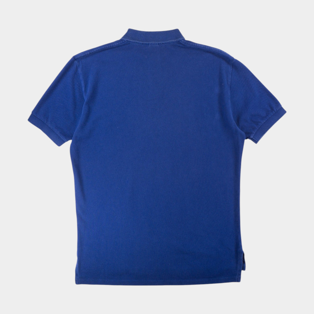 Polo Ralph Lauren Vintage Синя Тениска с Яка и Бродирано Лого