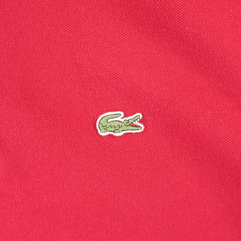 Lacoste Червена Тениска с Яка и Бродирано Лого