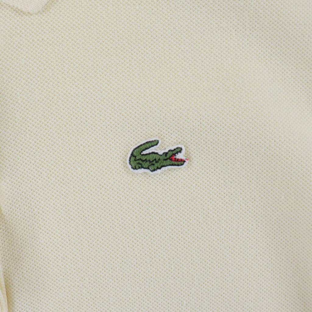 Lacoste Vintage Бежова Тениска с Яка и Бродирано Лого
