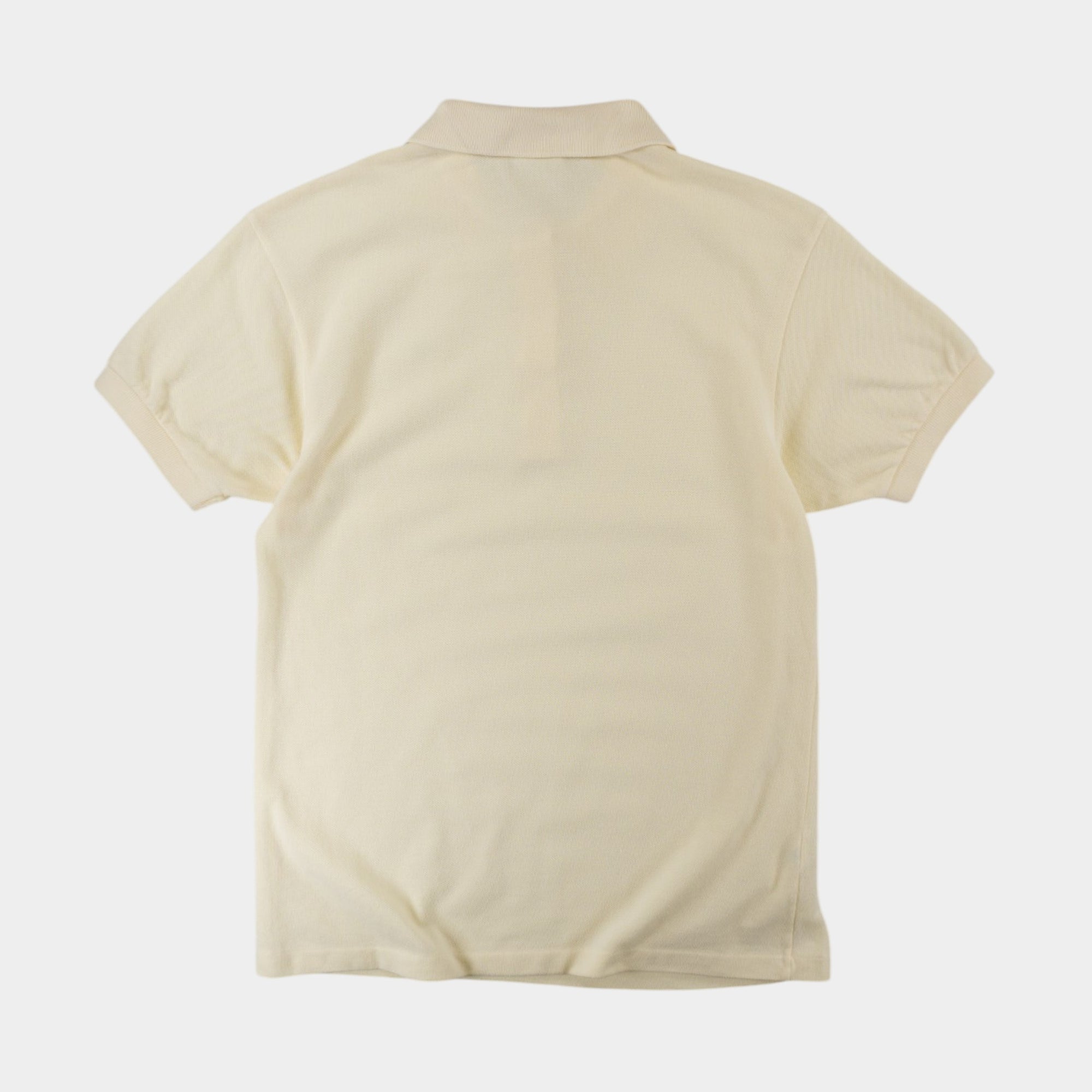 Lacoste Vintage Бежова Тениска с Яка и Бродирано Лого