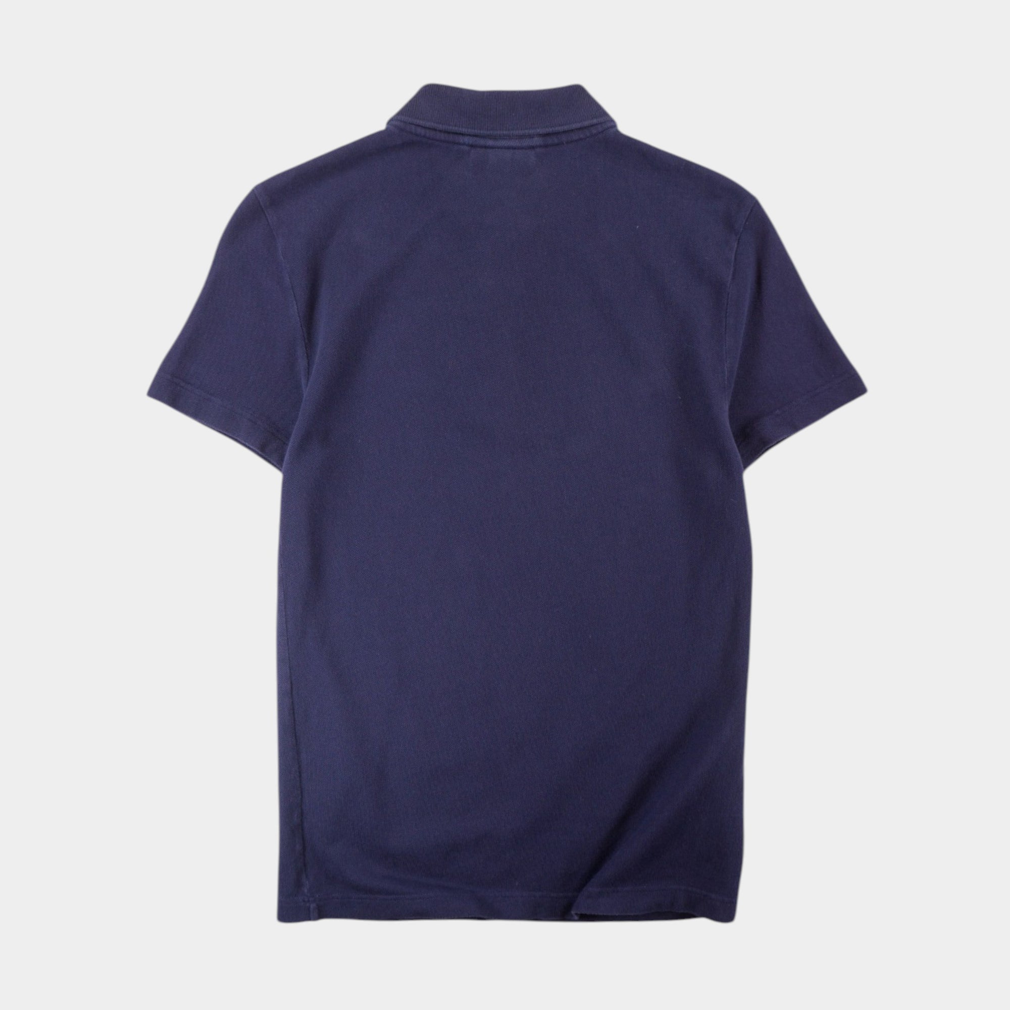 Lacoste Тъмно Синя Тениска с Яка и Бродирано Лого