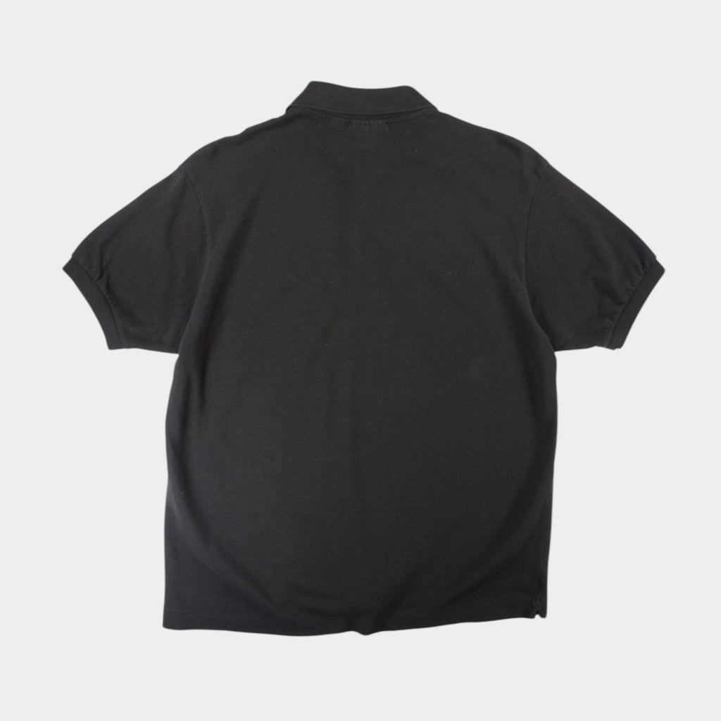 Lacoste Черна Тениска с Яка и Бродирано Лого