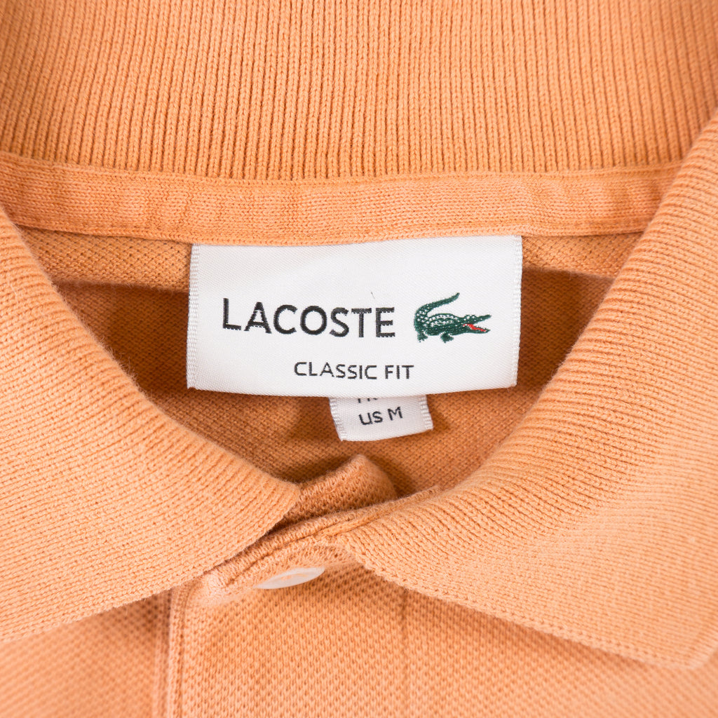Lacoste Оранжева Тениска с Яка и Бродирано Лого