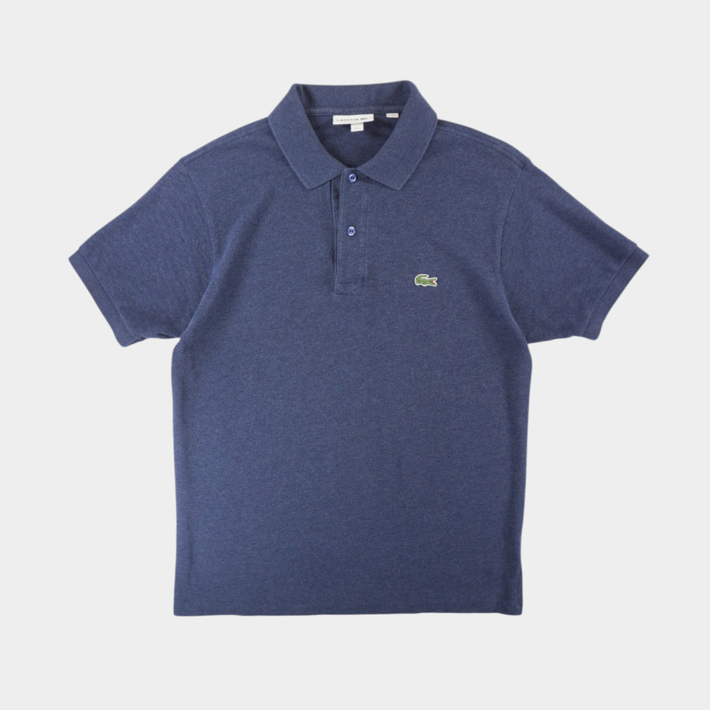 Lacoste Синя Тениска с Яка и Бродирано Лого