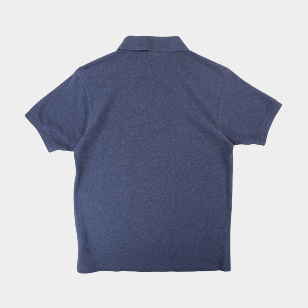 Lacoste Синя Тениска с Яка и Бродирано Лого