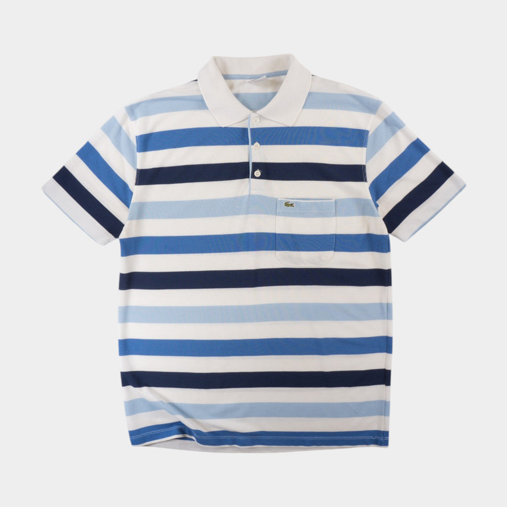 Lacoste Sport Vintage Раирана Тениска с Яка и Бродирано Лого