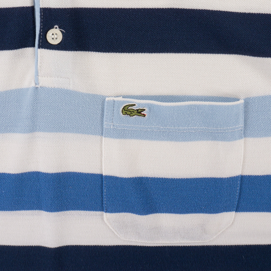 Lacoste Sport Vintage Раирана Тениска с Яка и Бродирано Лого