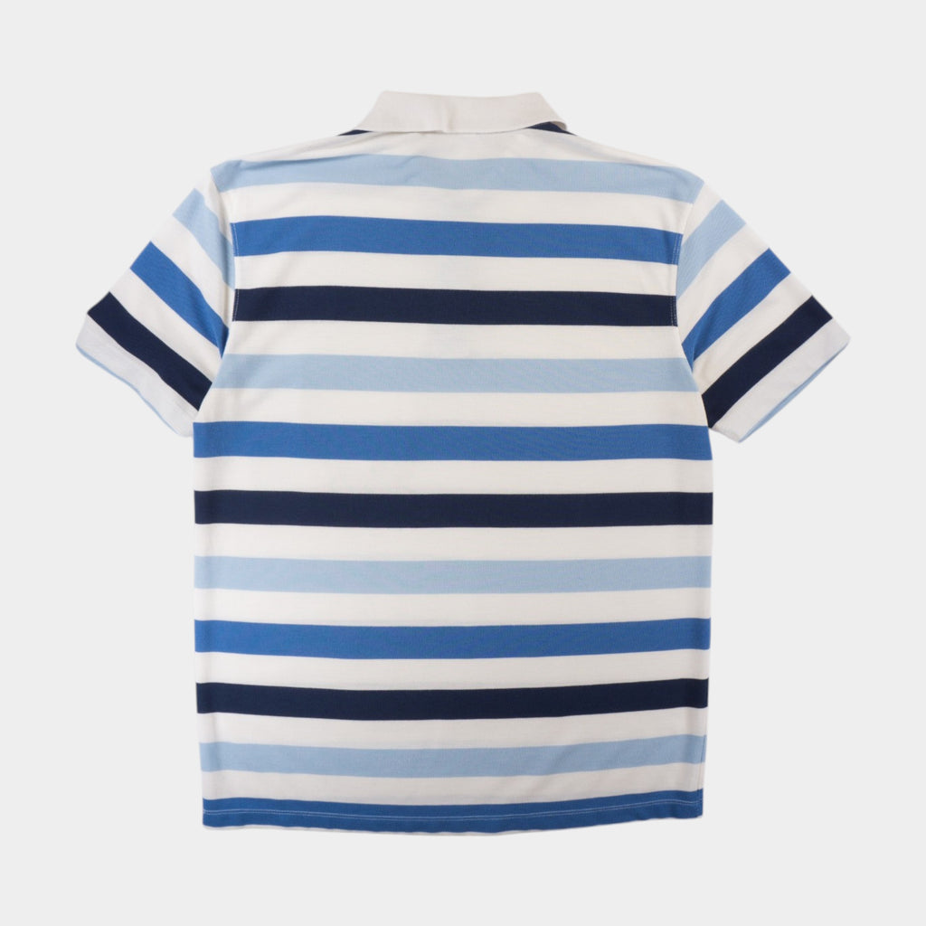 Lacoste Sport Vintage Раирана Тениска с Яка и Бродирано Лого