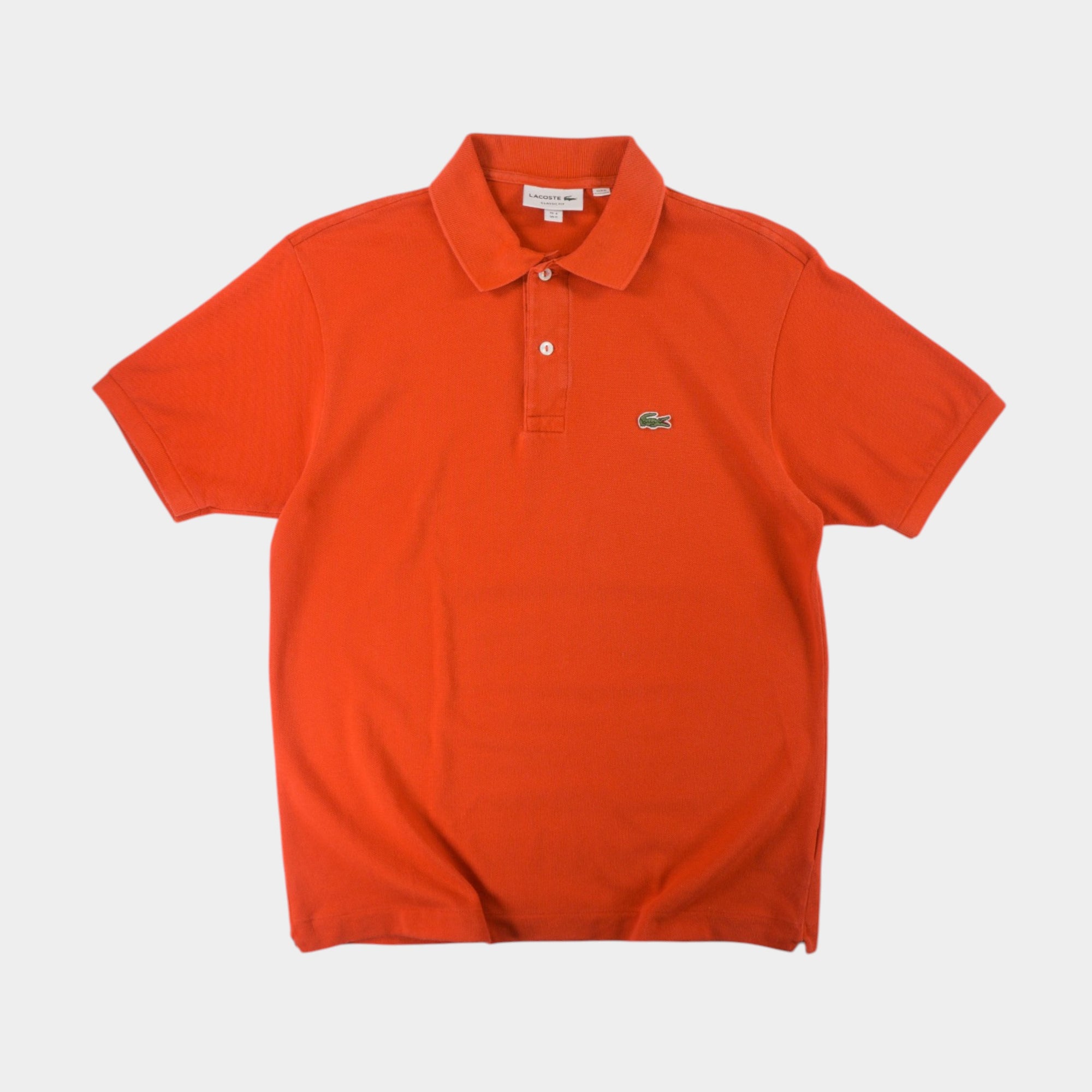 Lacoste Червена Тениска с Яка и Бродирано Лого