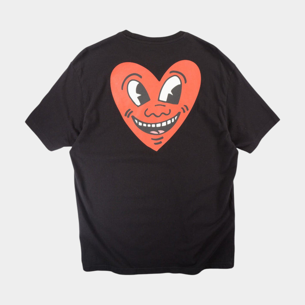 Bershka X Keith Haring Черна Тениска с Графика