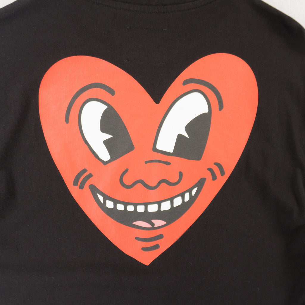 Bershka X Keith Haring Черна Тениска с Графика