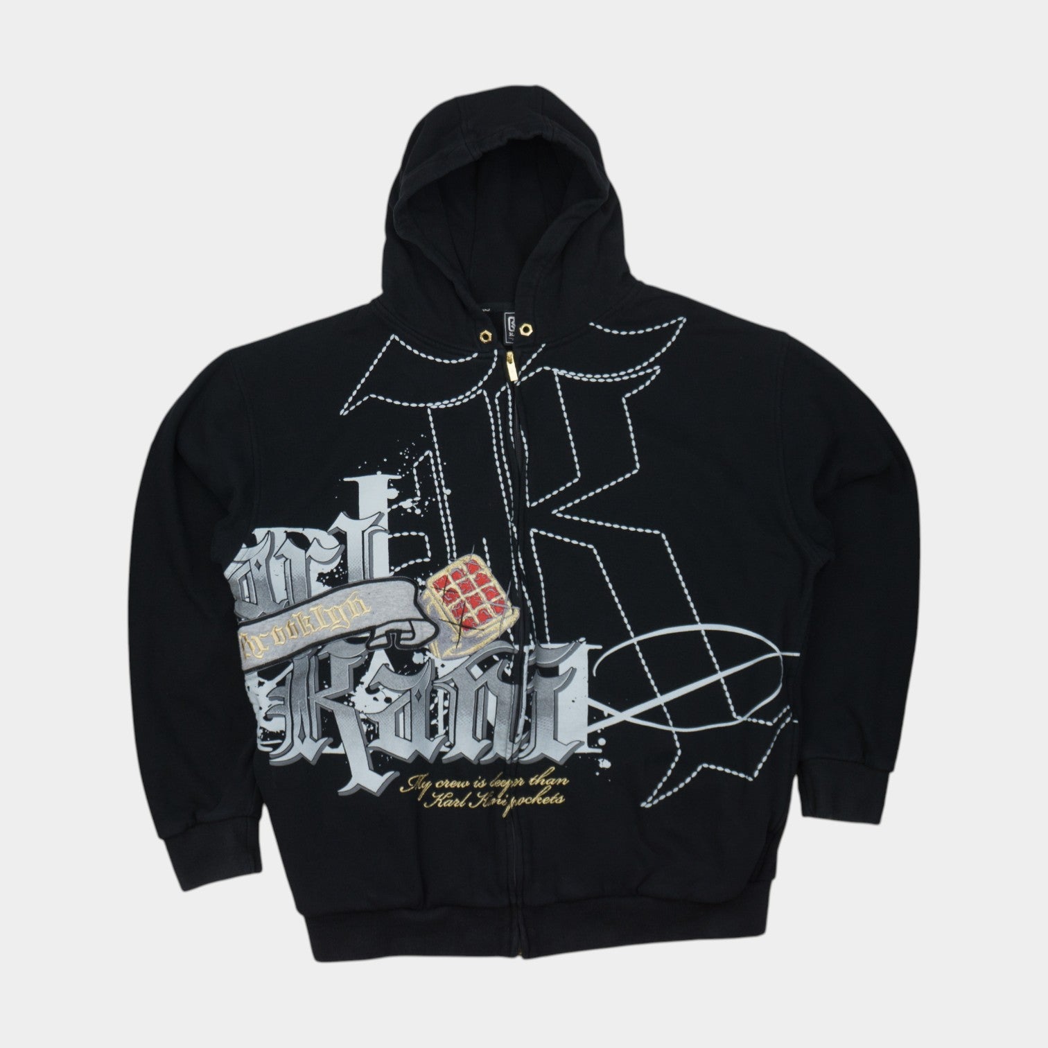 Karl Kani Vintage Y2K Суичър с Цип