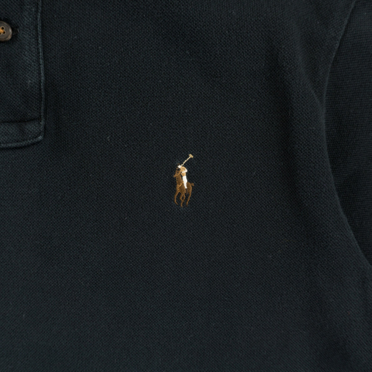 Polo Ralph Lauren Винтидж 2000-те Черна Тениска с Яка