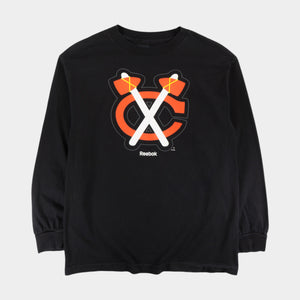 Reebok X NHL Черна Блуза с Графика