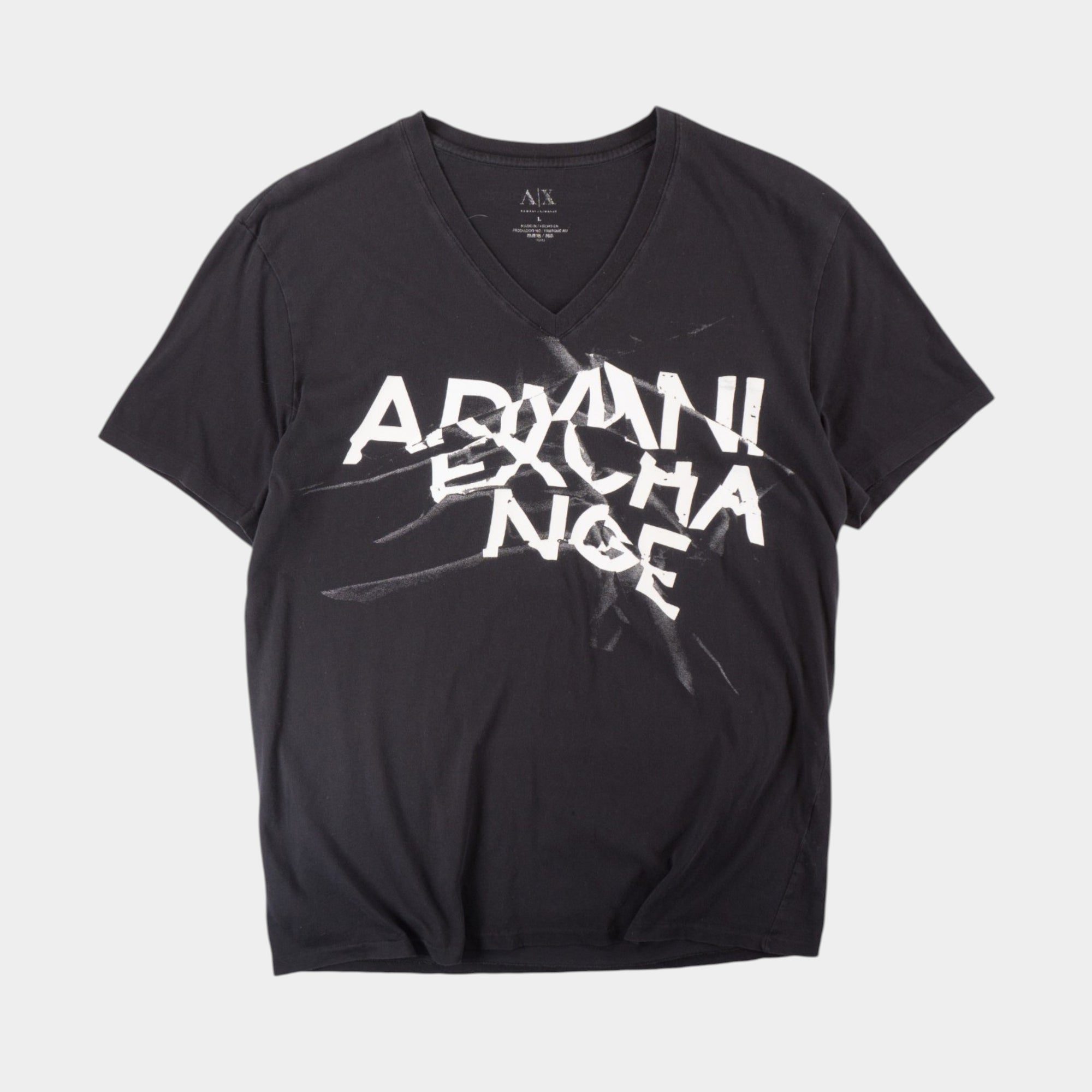 Armani Exchange Черна Тениска