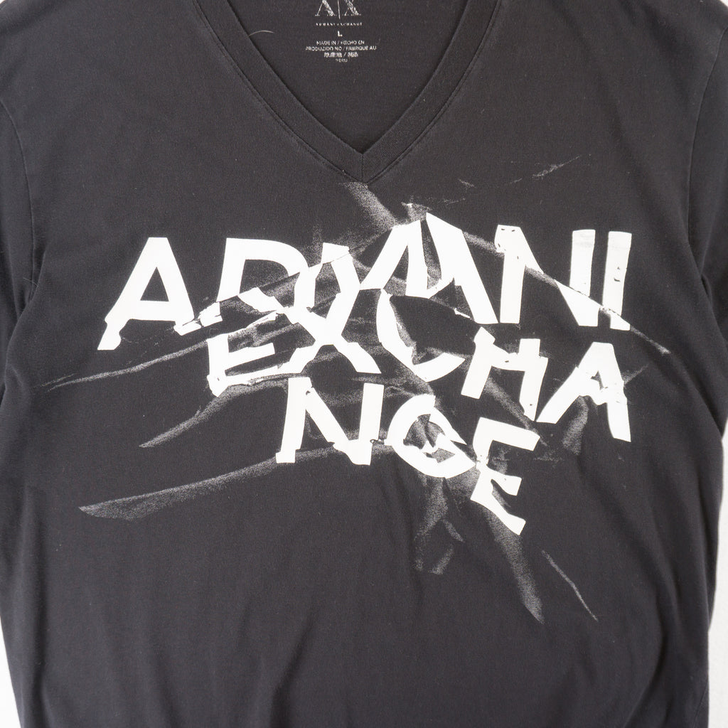Armani Exchange Черна Тениска