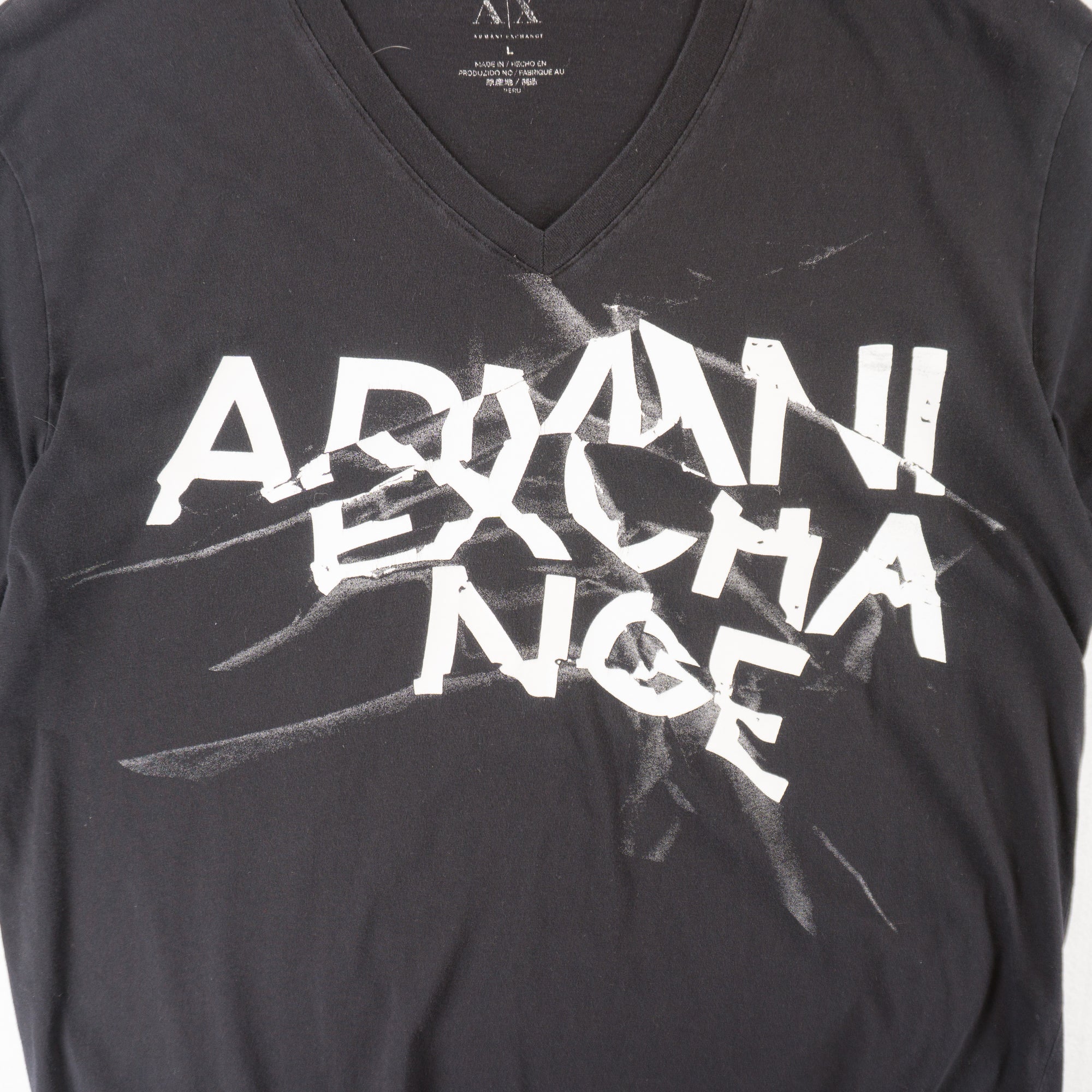 Armani Exchange Черна Тениска