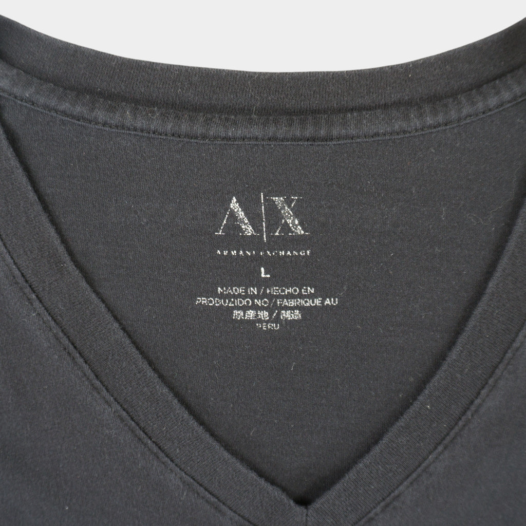 Armani Exchange Черна Тениска