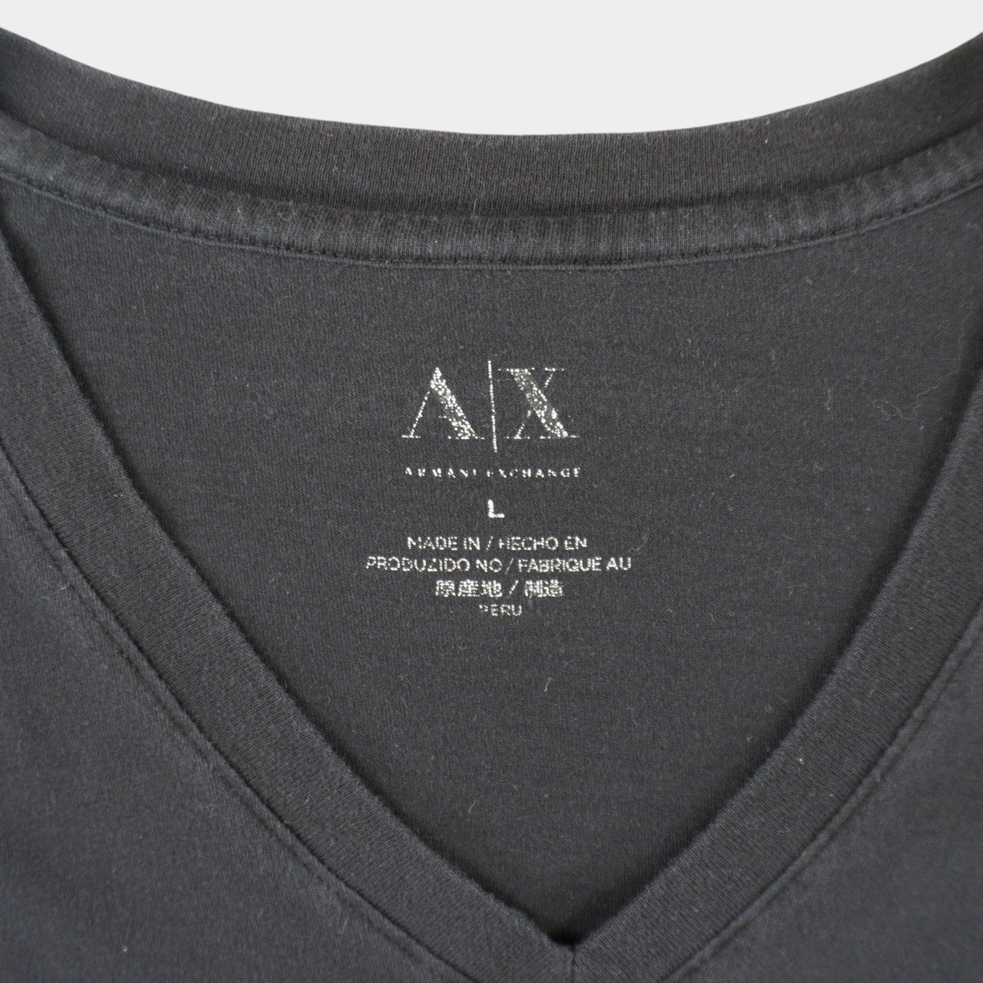 Armani Exchange Черна Тениска