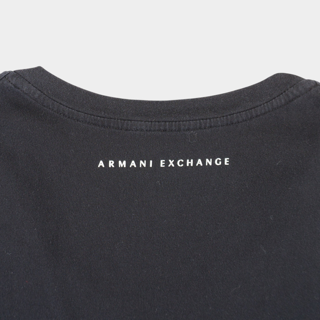 Armani Exchange Черна Тениска