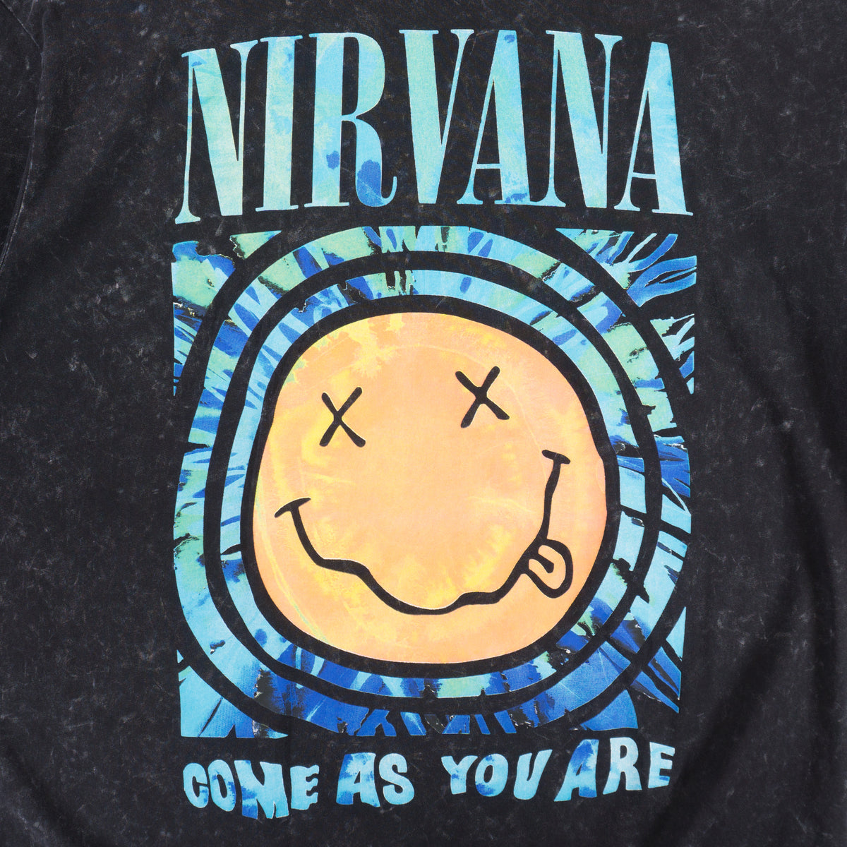 Nirvana Черна Тениска с Графика