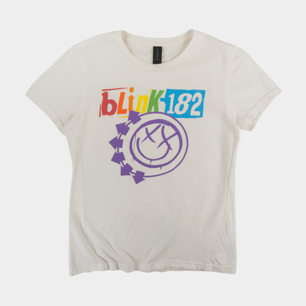 Gildan Blink-182 Бяла Тениска с Графика