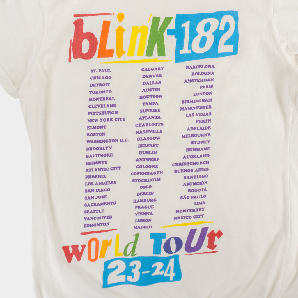 Gildan Blink-182 Бяла Тениска с Графика