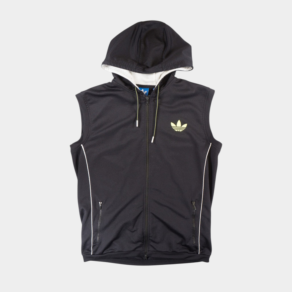 Adidas Originals Черен Елек с Качулка