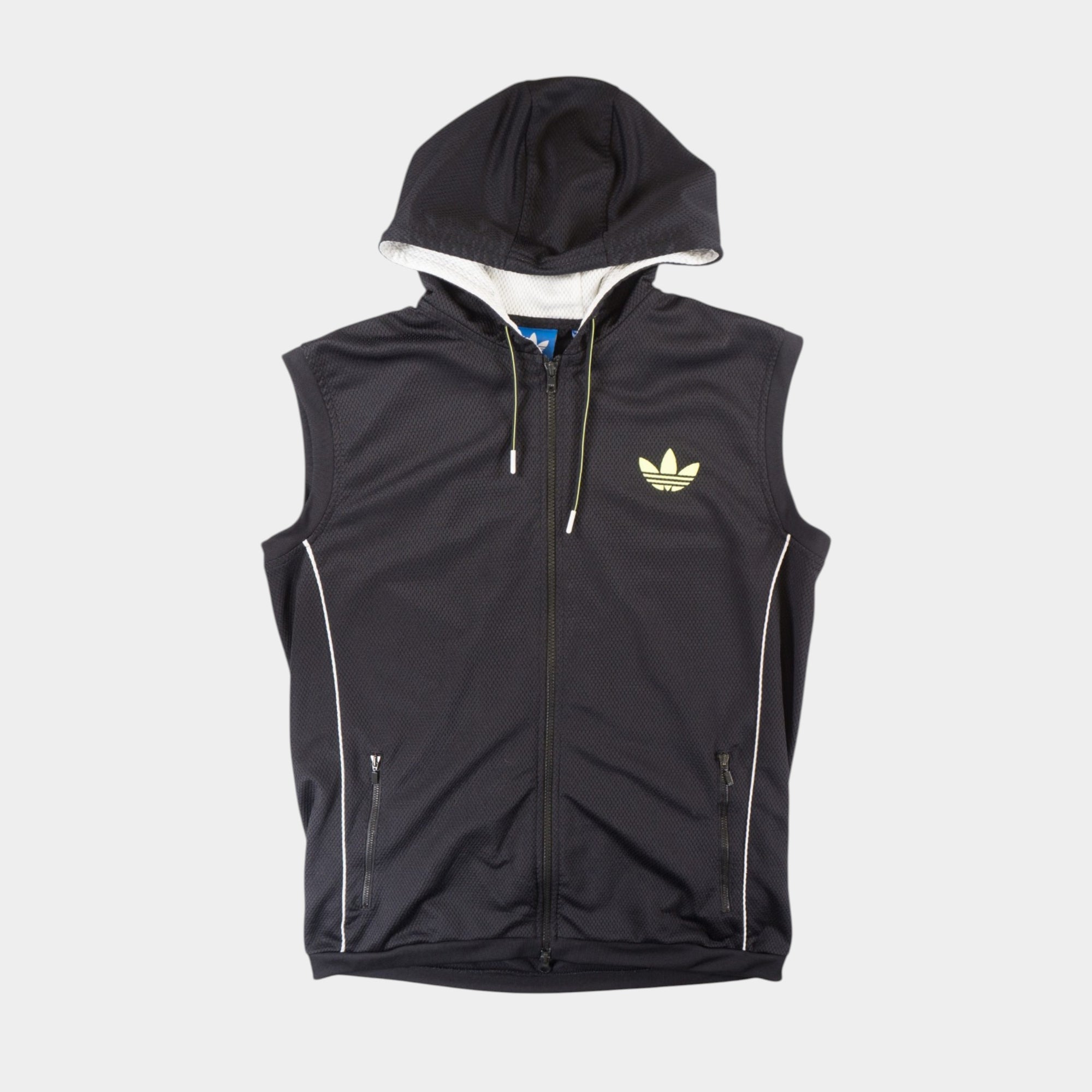 Adidas Originals Черен Елек с Качулка