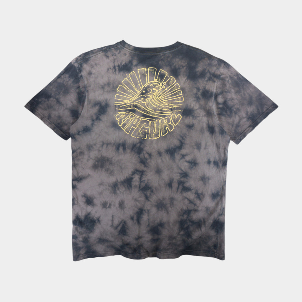 Rip Curl Tie-Dye Сива Тениска с Графика