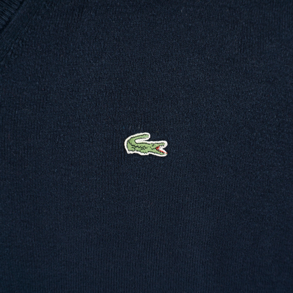 Lacoste Винтидж 90-те Тъмно Син Пуловер Без Ръкави