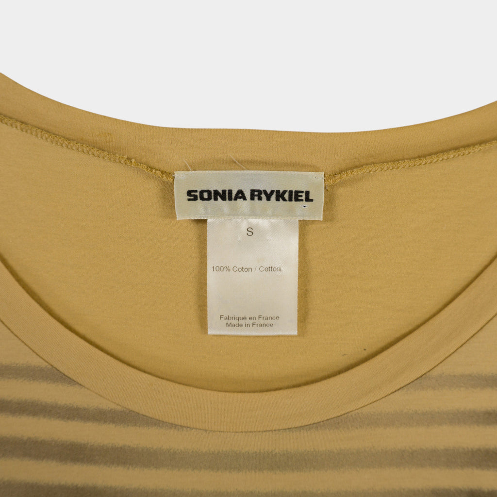 Sonia Rykiel Жълта Тениска с Графика