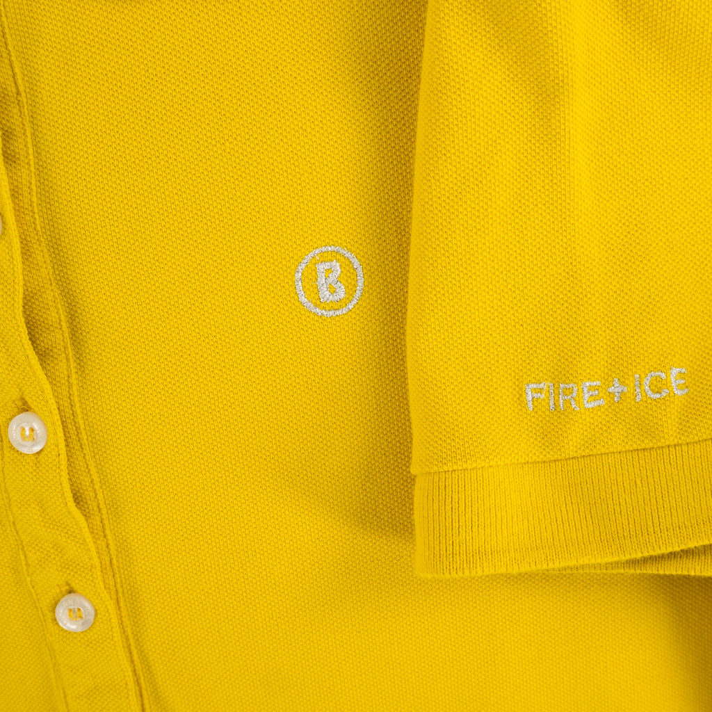 Bogner Fire+Ice Жълта Тениска с Яка