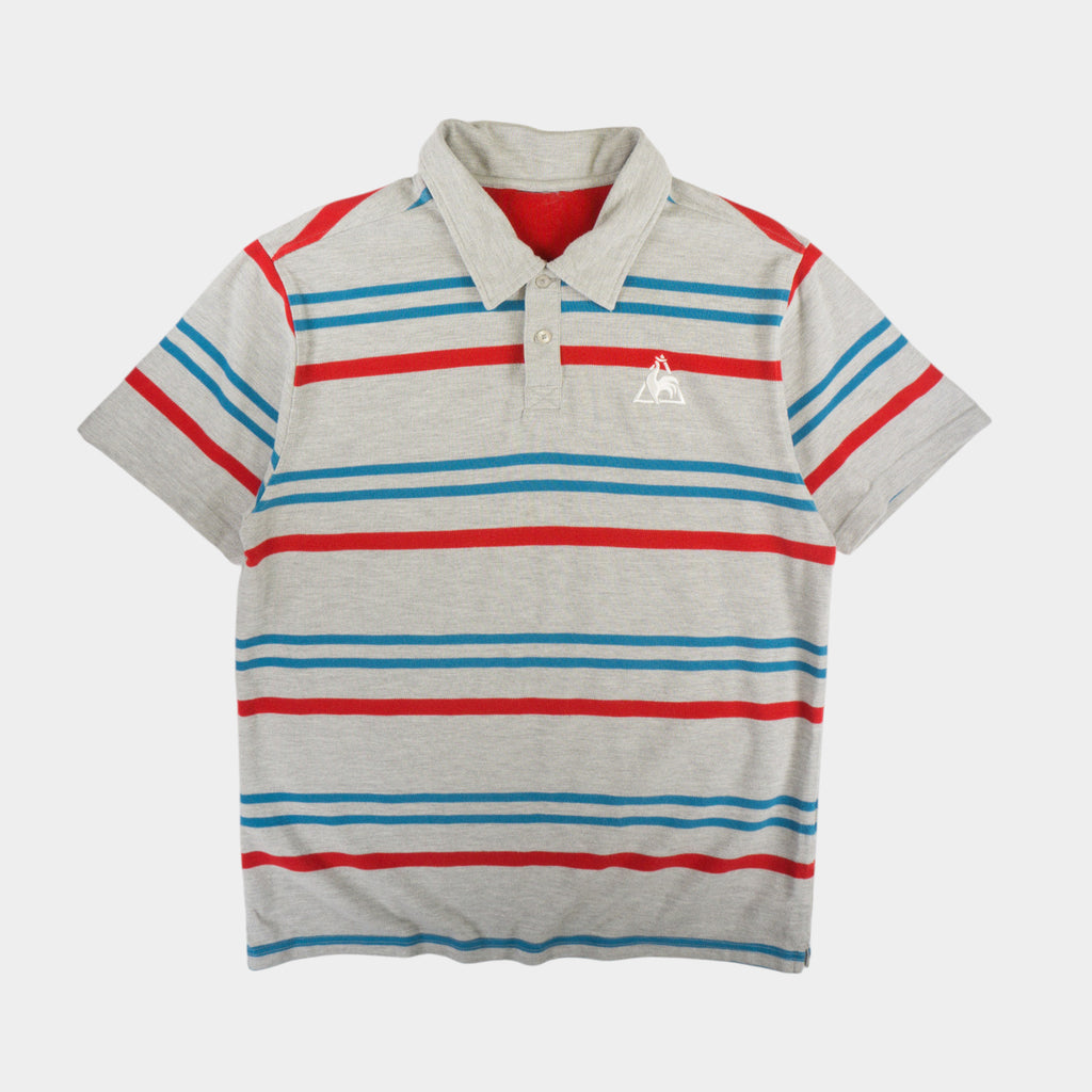 Le Coq Sportif Раирана Тениска с Яка