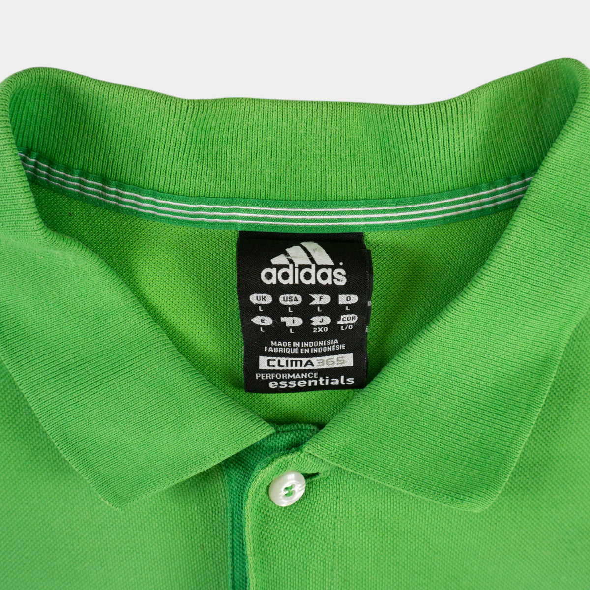 Adidas Зелена Тениска с Яка