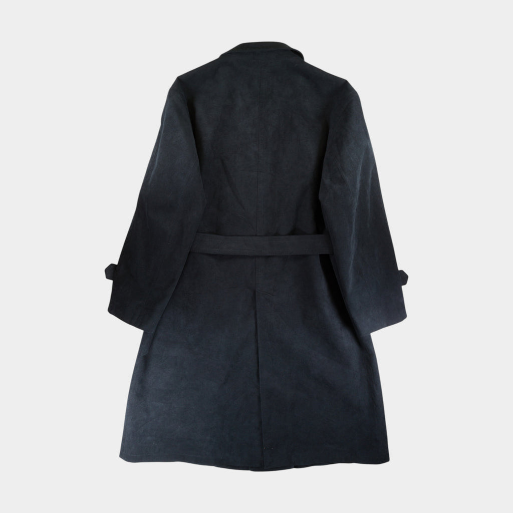 Alcantara Винтидж 80-те Синьо Палто