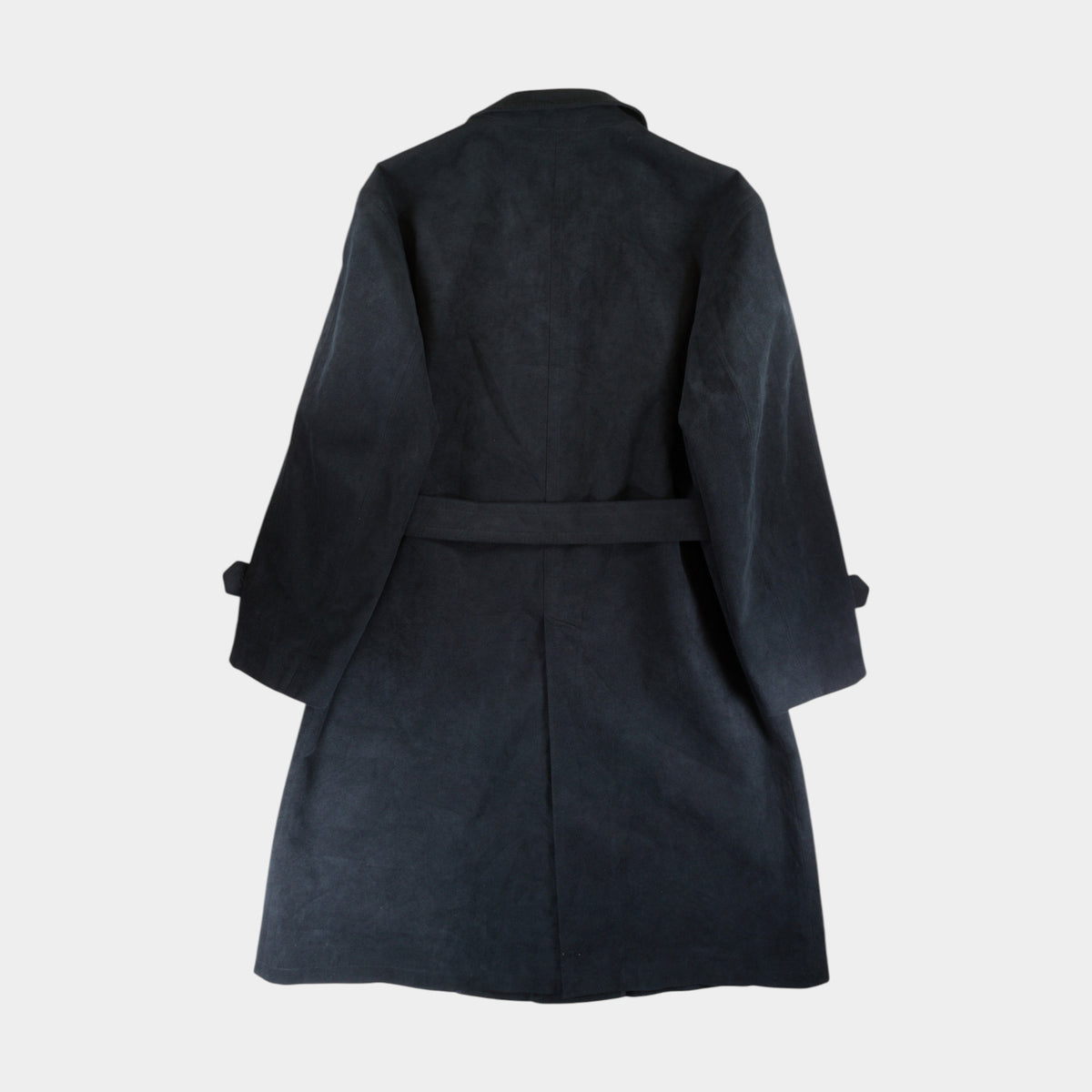 Alcantara Винтидж 80-те Синьо Палто