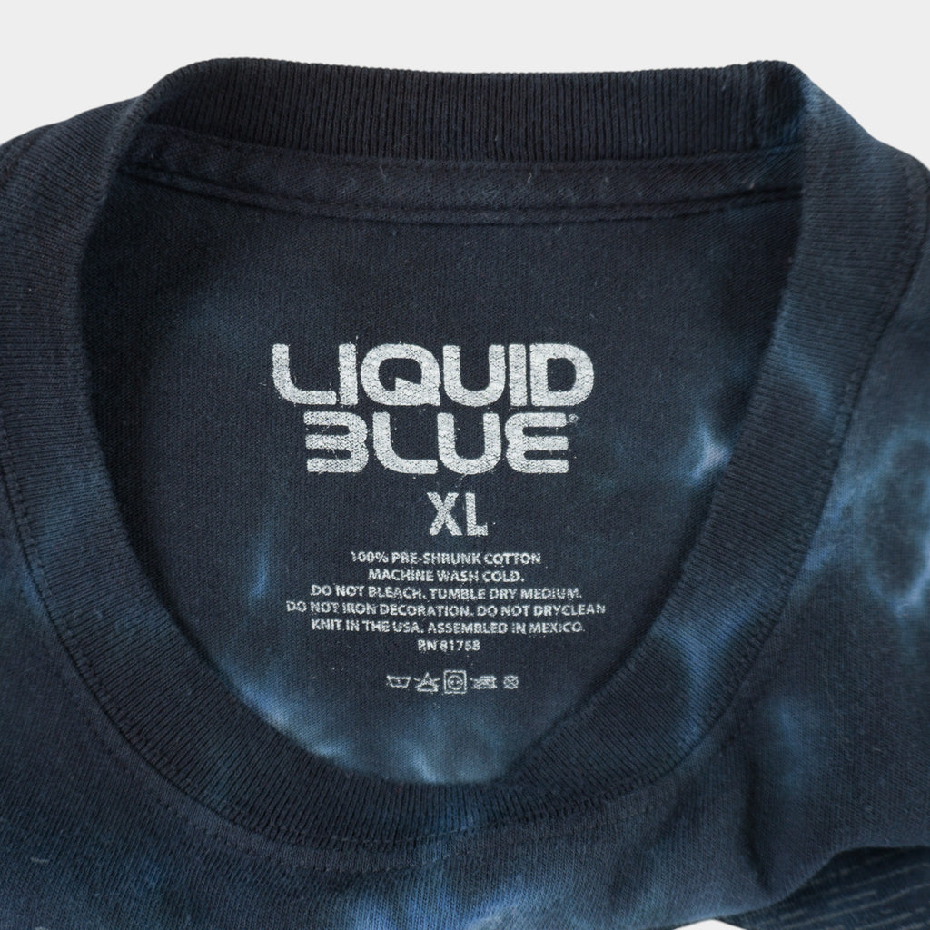 Liquid Blue AC/DC Tie-Dye Тениска с Графика