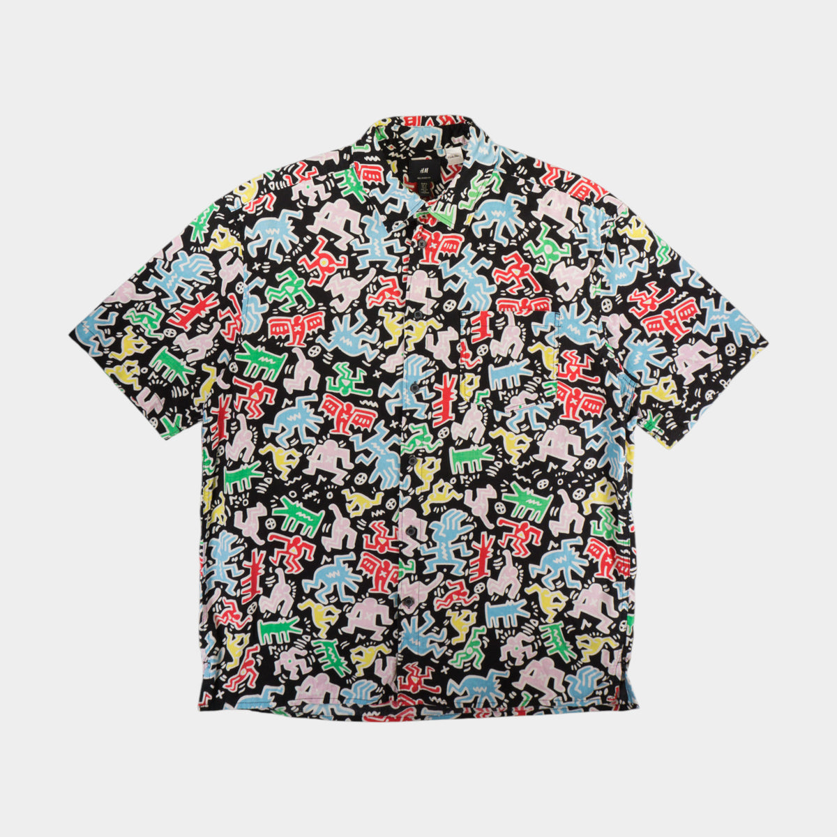 H&M X Keith Haring Риза с Къс Ръкав