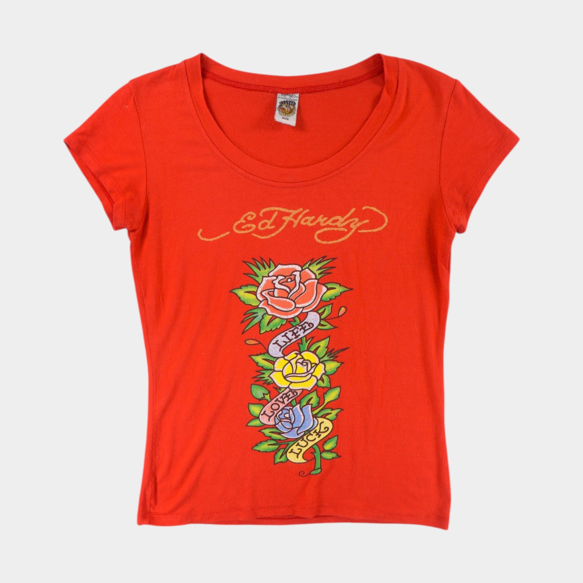 Ed Hardy Y2K Червена Тениска