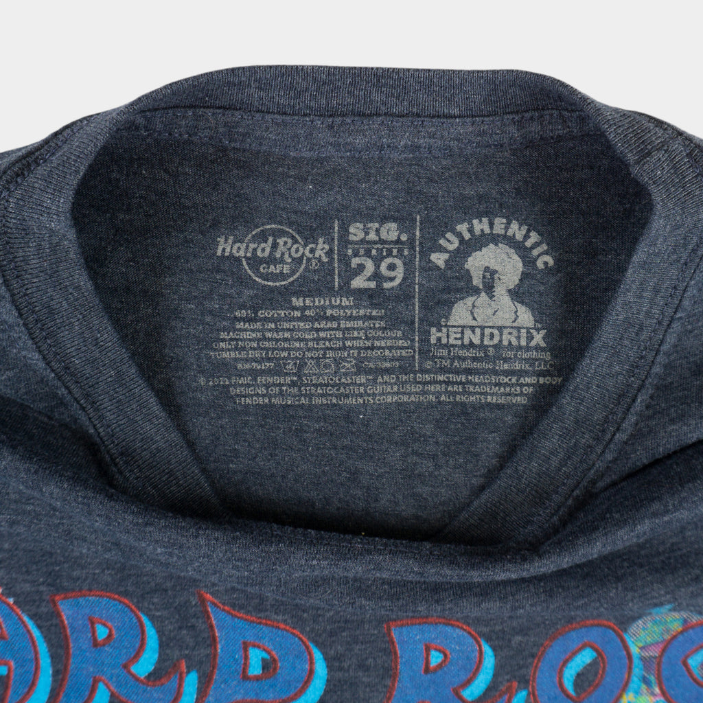 Hard Rock Cafe X Jimi Hendrix Сива Тениска с Графика