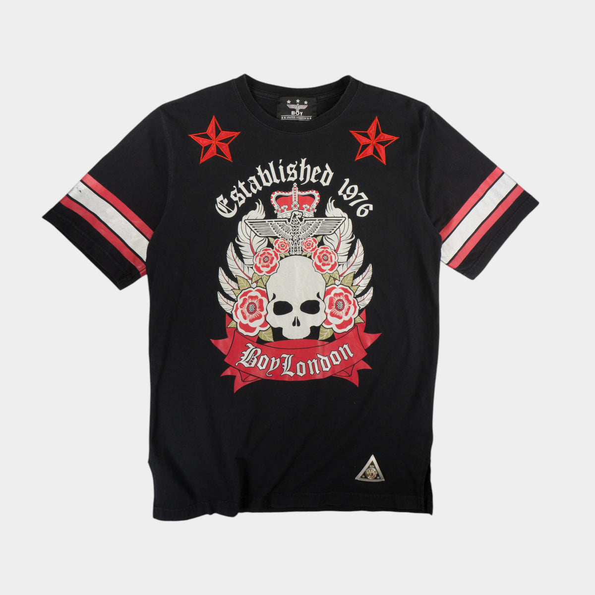 Boy London Черна Тениска с Графика