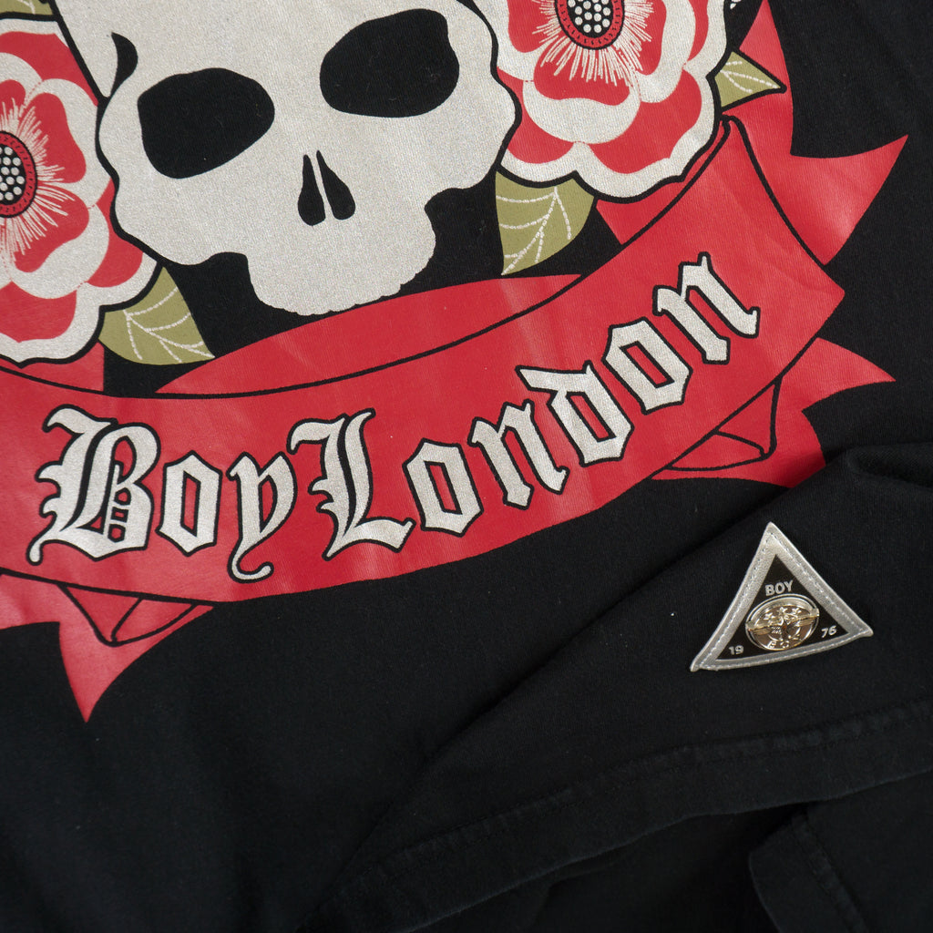 Boy London Черна Тениска с Графика