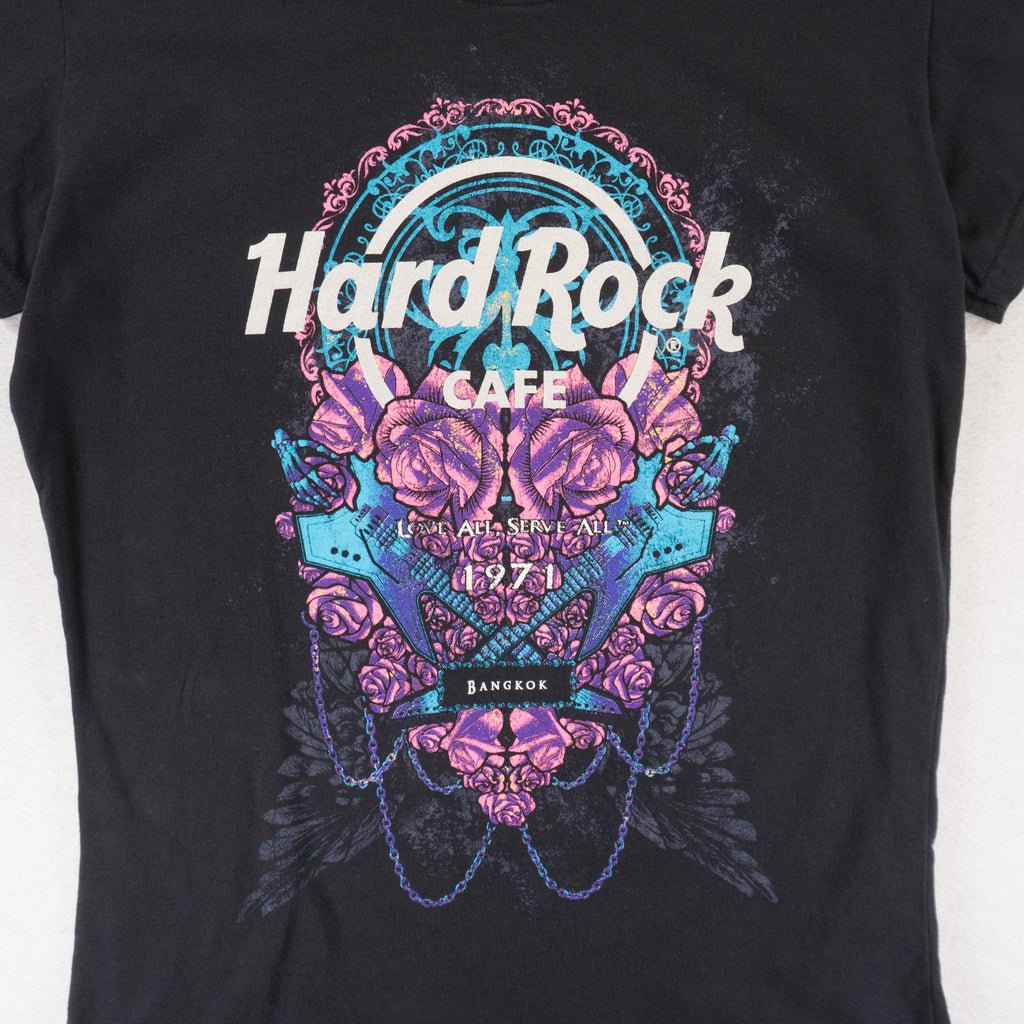 Hard Rock Cafe Bangkok Y2K Черна Тениска с Графика