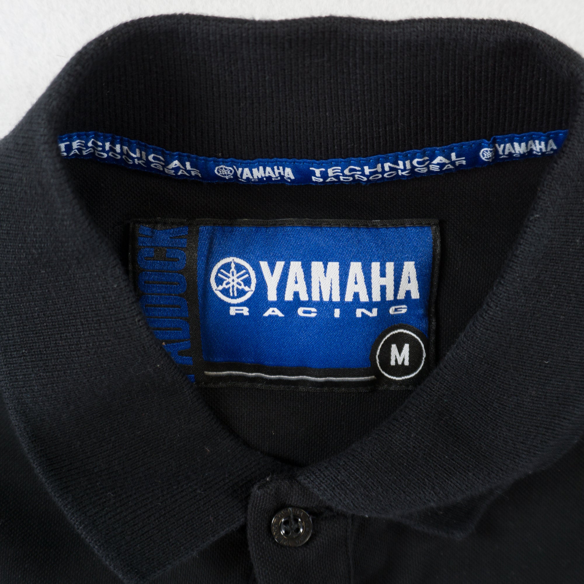 Yamaha Racing Черна Тениска с Яка