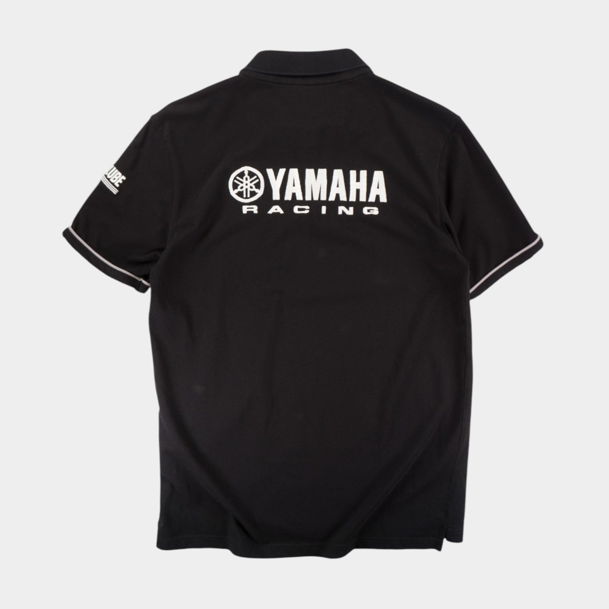 Yamaha Racing Черна Тениска с Яка