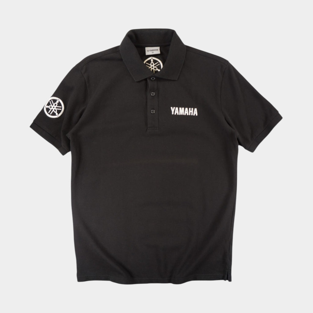 Yamaha Черна Тениска с Яка