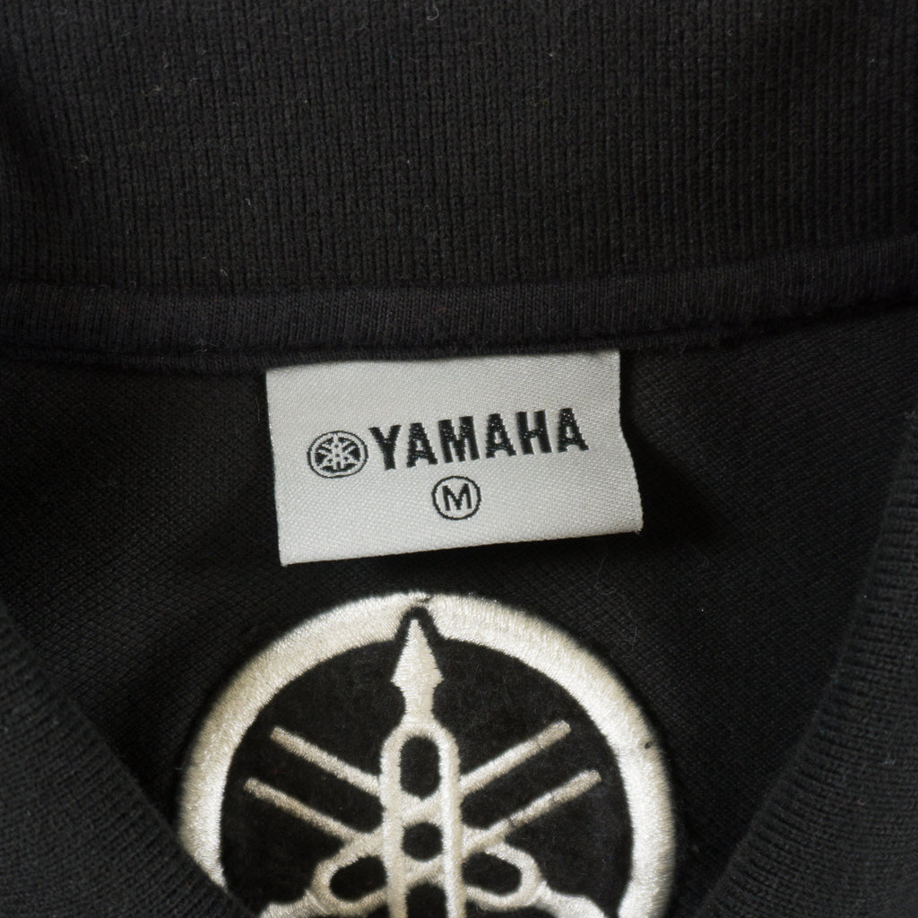 Yamaha Черна Тениска с Яка