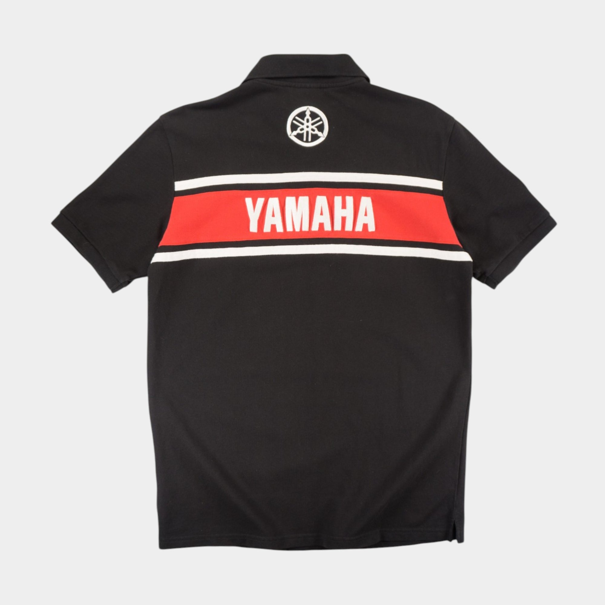 Yamaha Черна Тениска с Яка