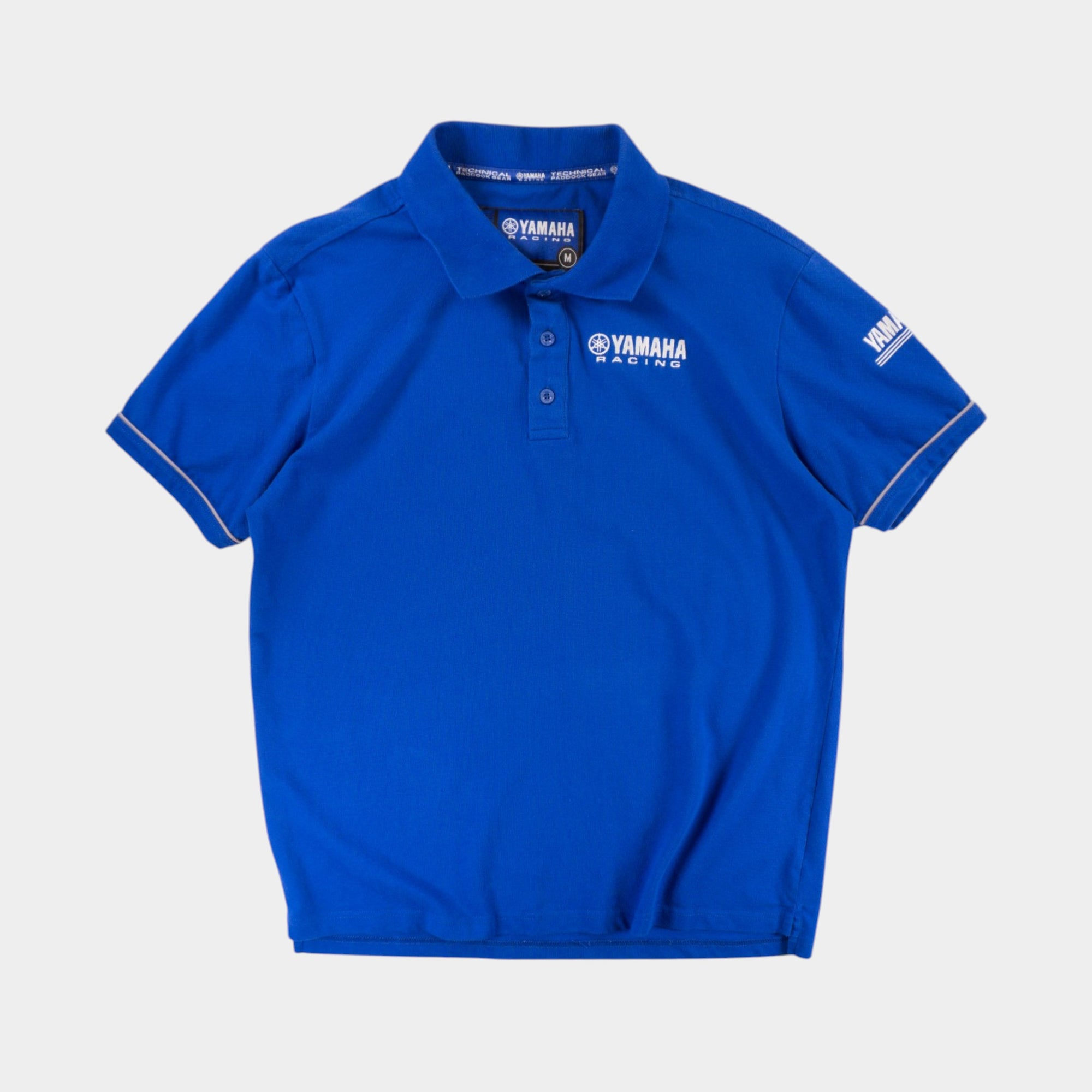 Yamaha Racing Синя Тениска с Яка